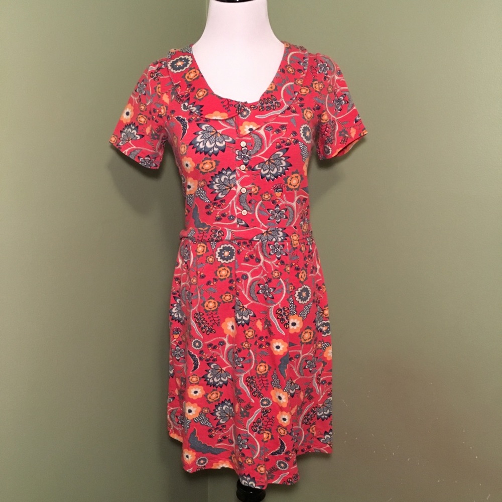HERING Floral Print Collared Dress